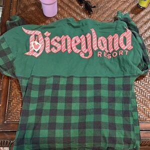 Green Plaid Disneyland spirit jersey